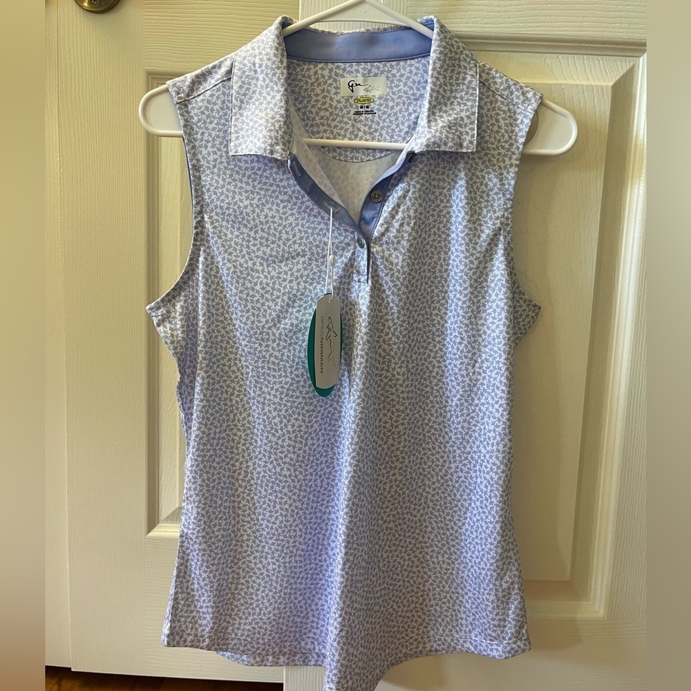 Greg Norman Collection Women's Polo Sleeveless Medium - Picture 4 of 10